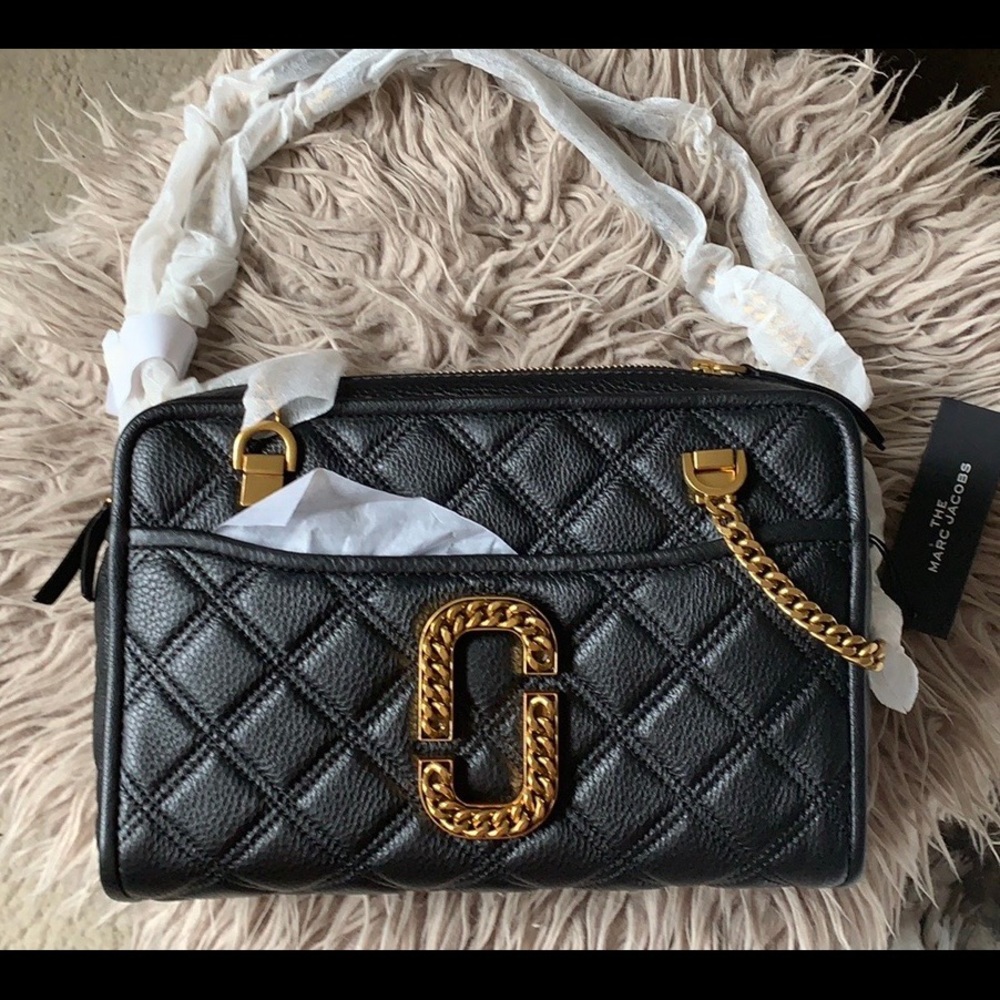 MARC JACOBS Status Quilted Leather Shoulder Bag